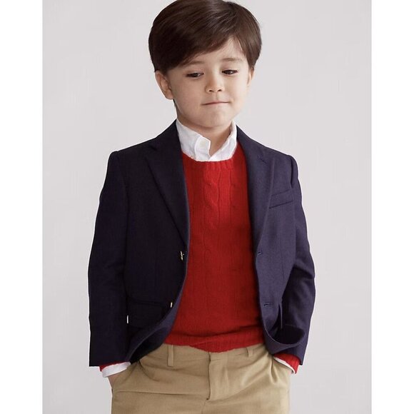 Polo Ralph Lauren The Iconic Doeskin Blazer Little Boys' Navy $475 - Size 8Y New - Picture 7 of 11